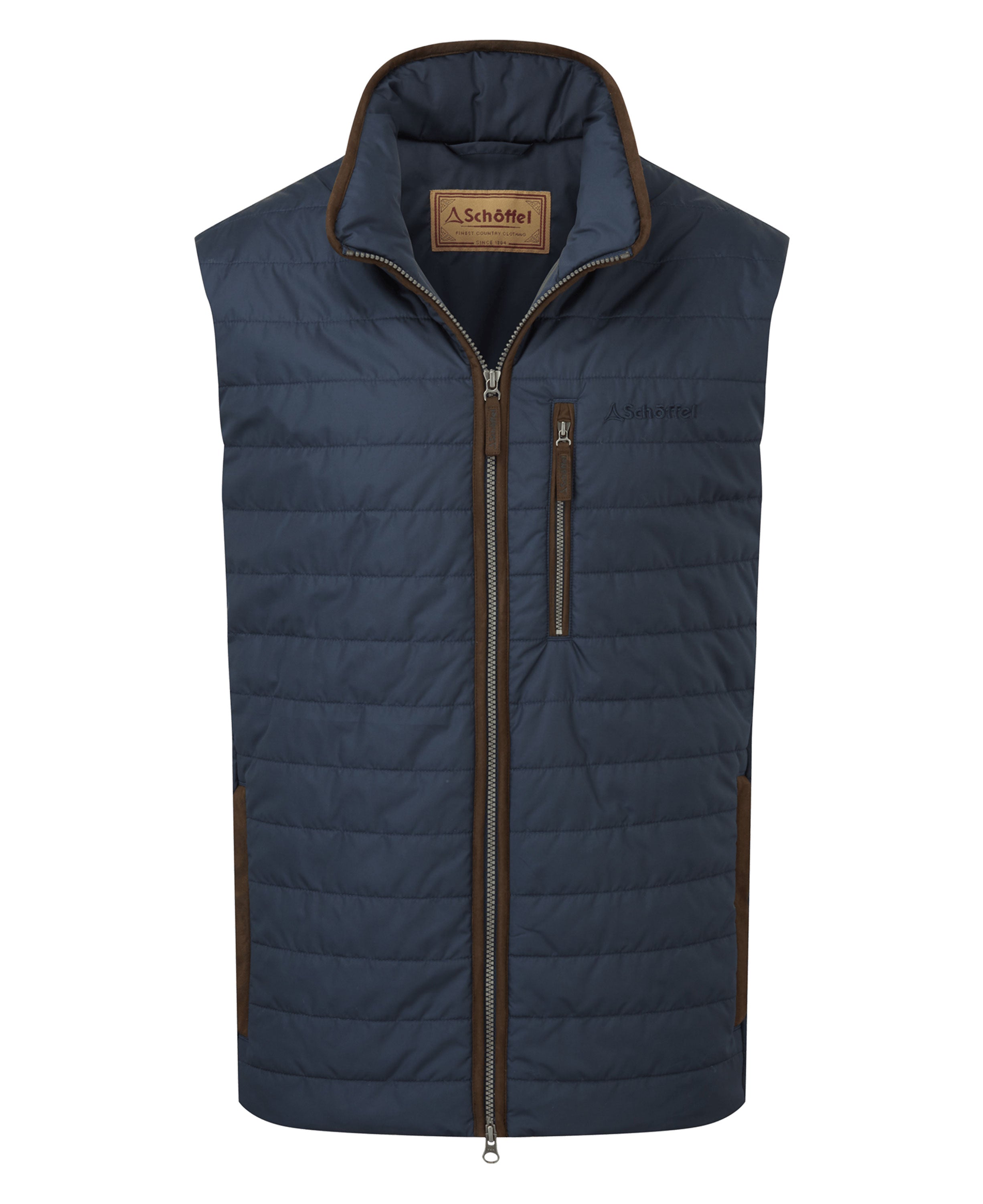 Brora Quilted Gilet - Navy