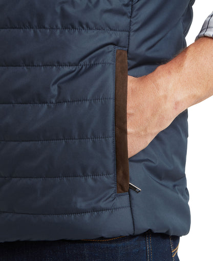 Brora Quilted Gilet - Navy