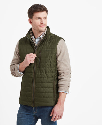 Brora Quilted Gilet - Forest