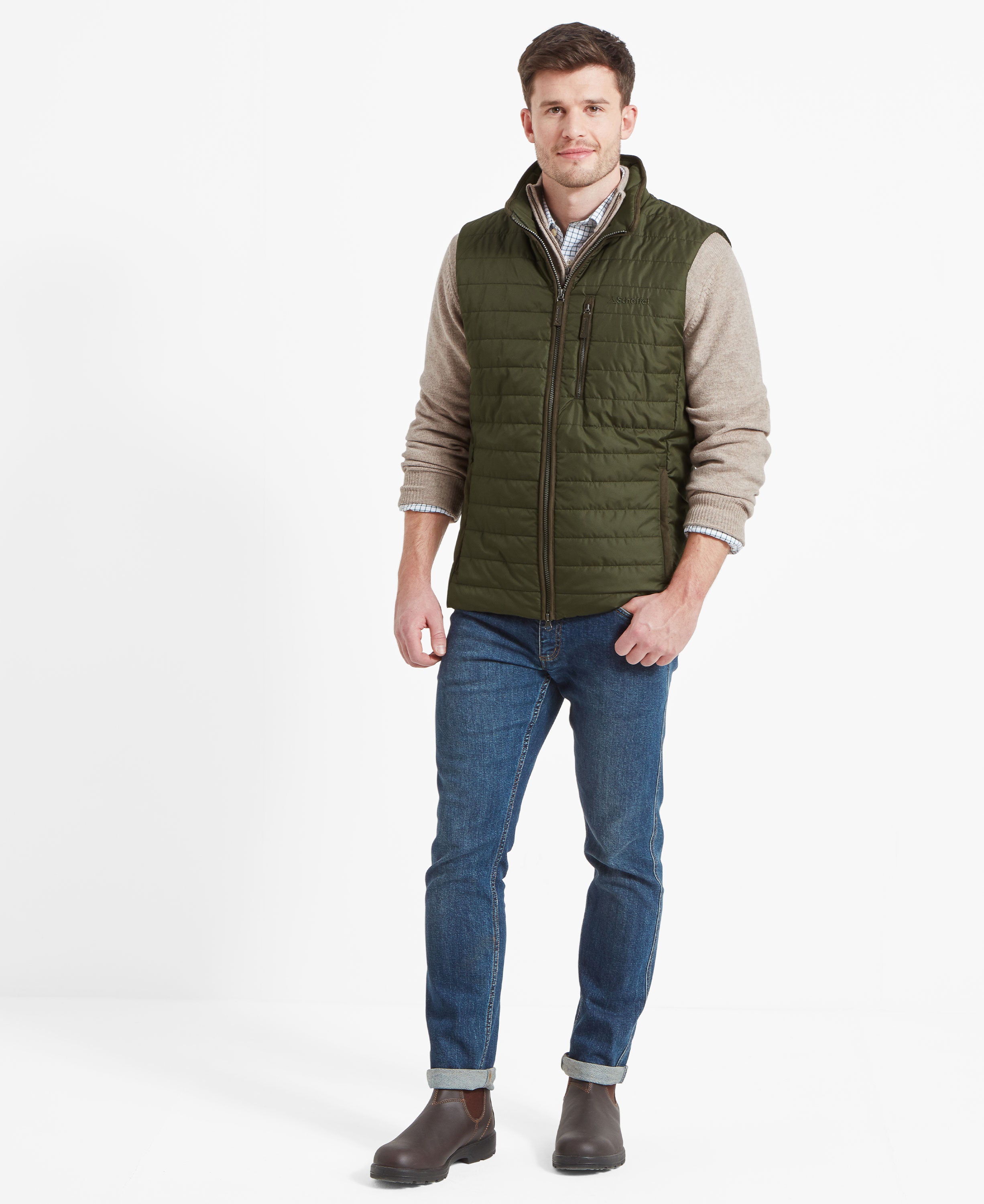 Brora Quilted Gilet - Forest