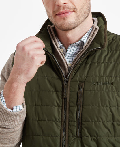 Brora Quilted Gilet - Forest