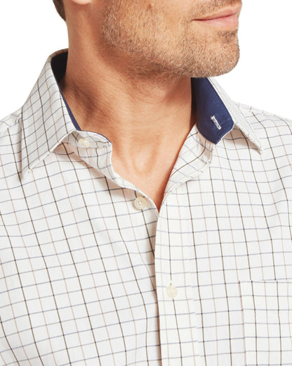 Burnham Tattersall Classic Shirt - Blueberry Tattersall