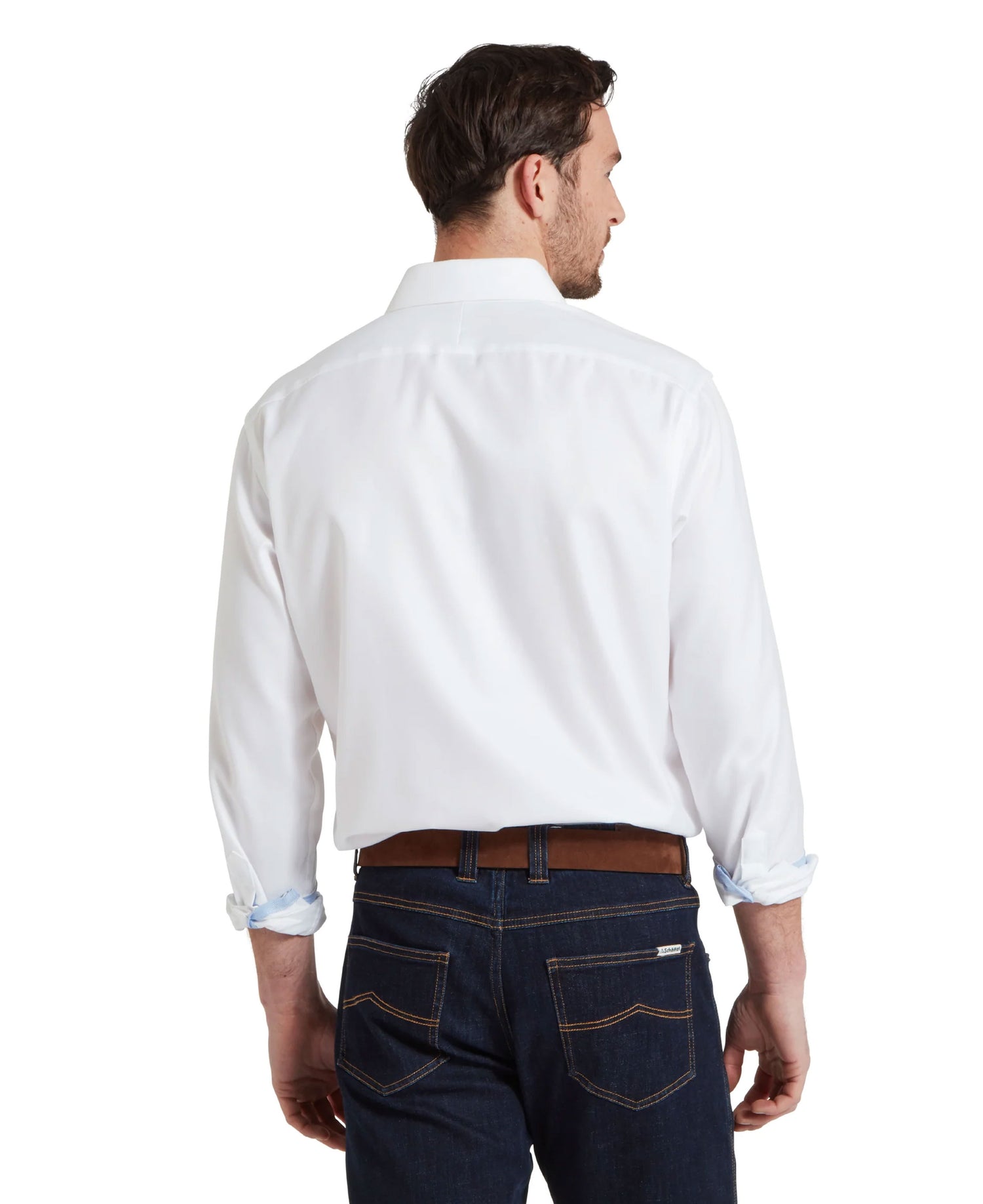 Greenwich Tailored Shirt - White Diagonal