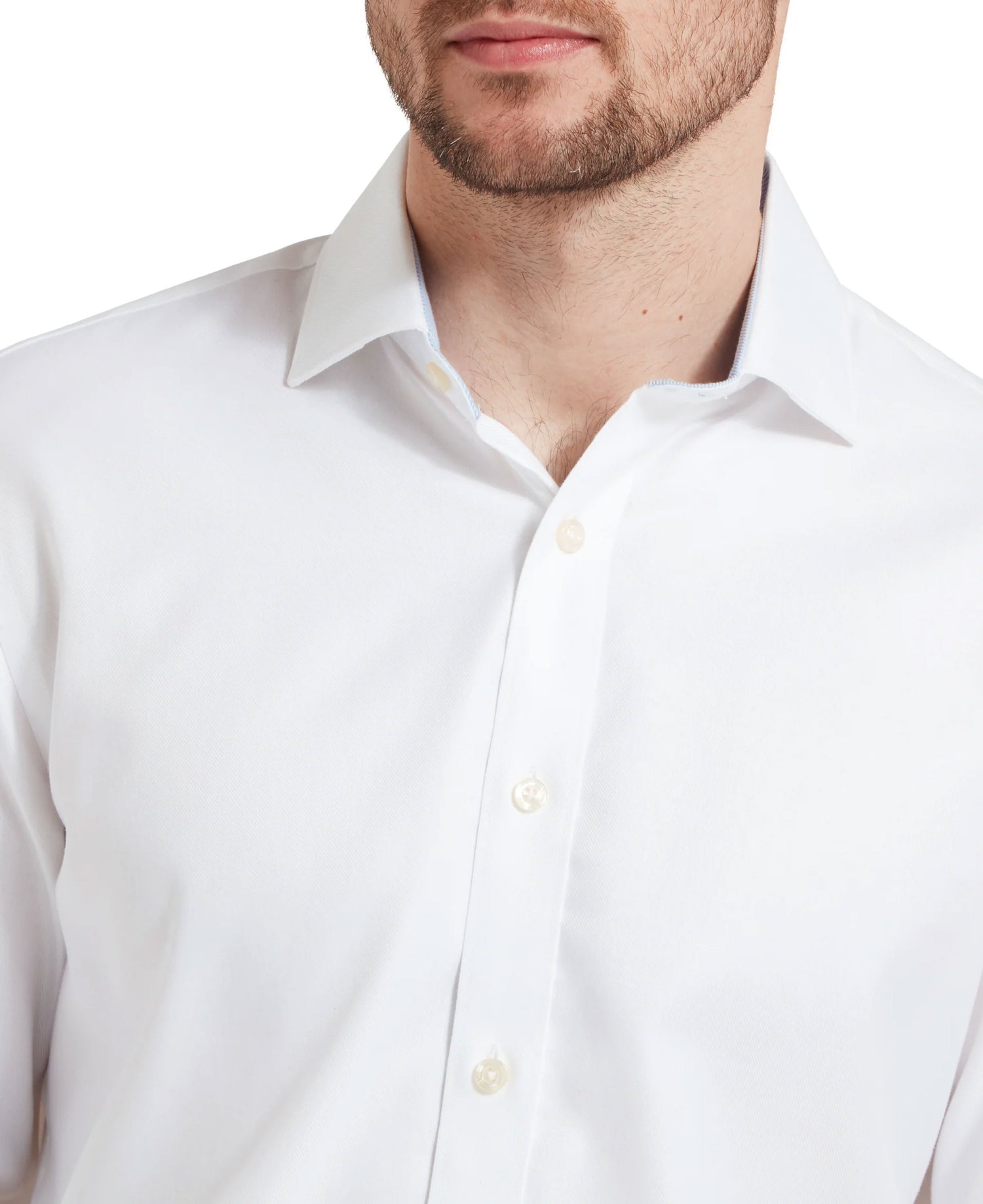 Greenwich Tailored Shirt - White Diagonal