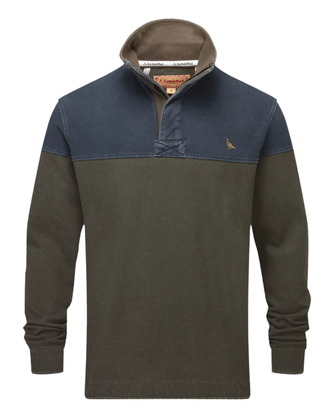 Helford Heritage Sweatshirt - Peat Green Ptarmigan