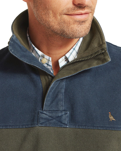 Helford Heritage Sweatshirt - Peat Green Ptarmigan