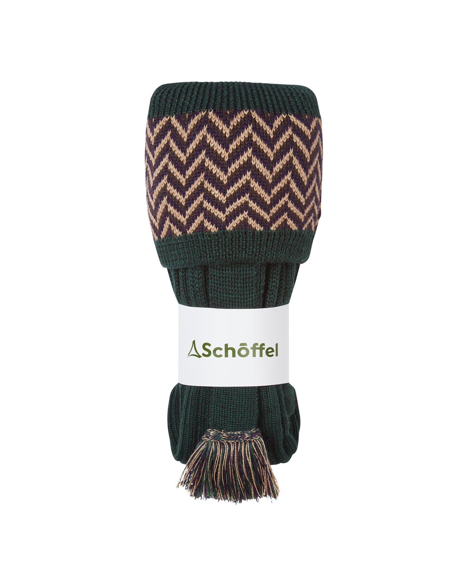 Herringbone Sock - Deep Pine