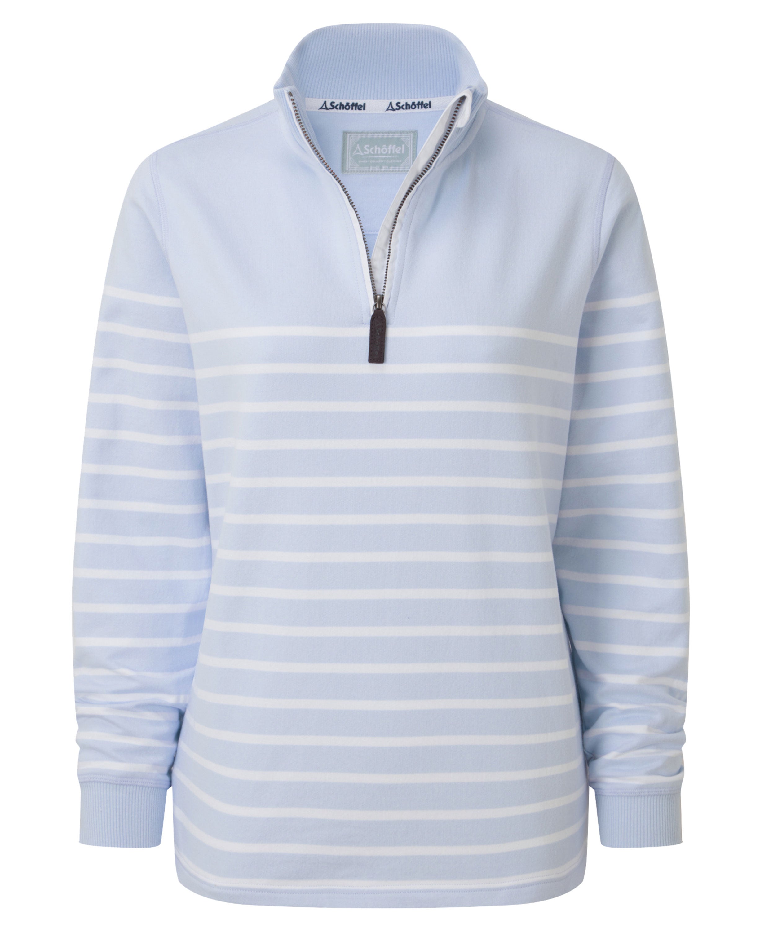 Hope Cove Sweatshirt - Pale Blue Stripe