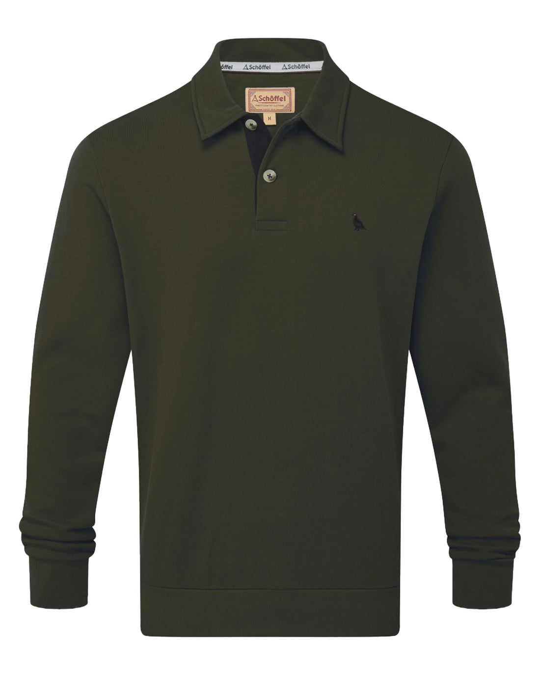 Horseley Rugby Sweatshirt - Peat Green