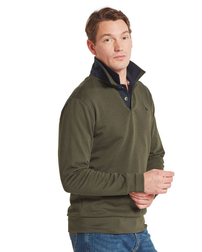 Horseley Rugby Sweatshirt - Peat Green