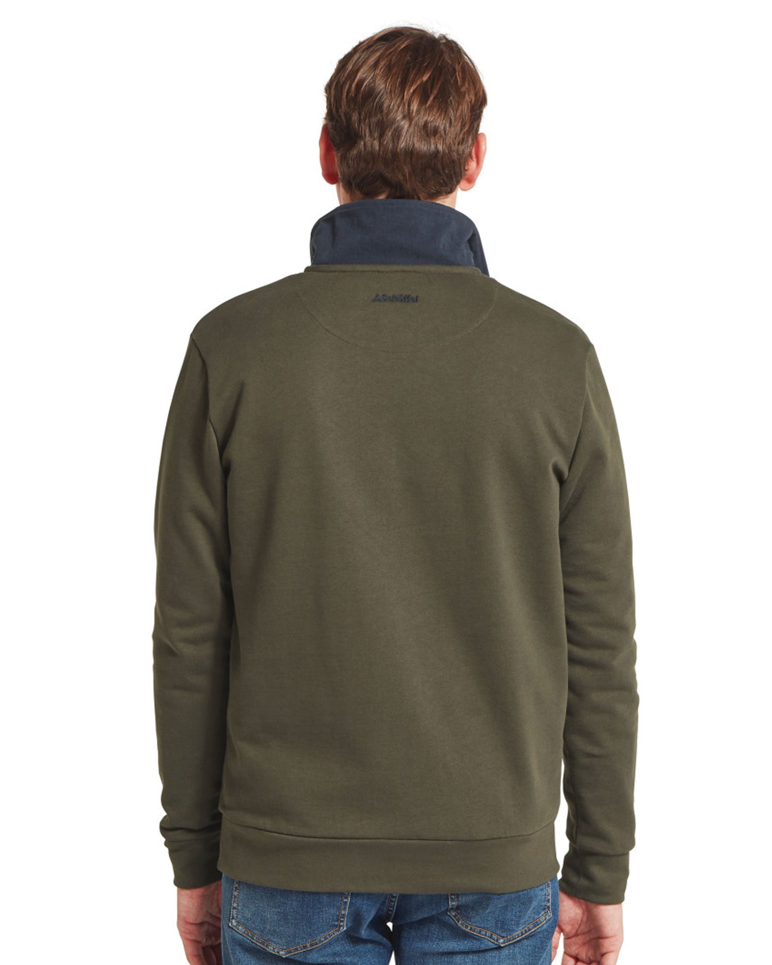 Horseley Rugby Sweatshirt - Peat Green