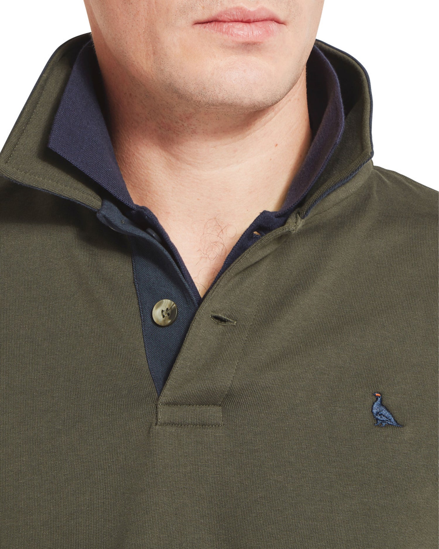 Horseley Rugby Sweatshirt - Peat Green