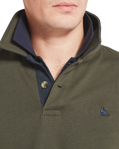 Horseley Rugby Sweatshirt - Peat Green