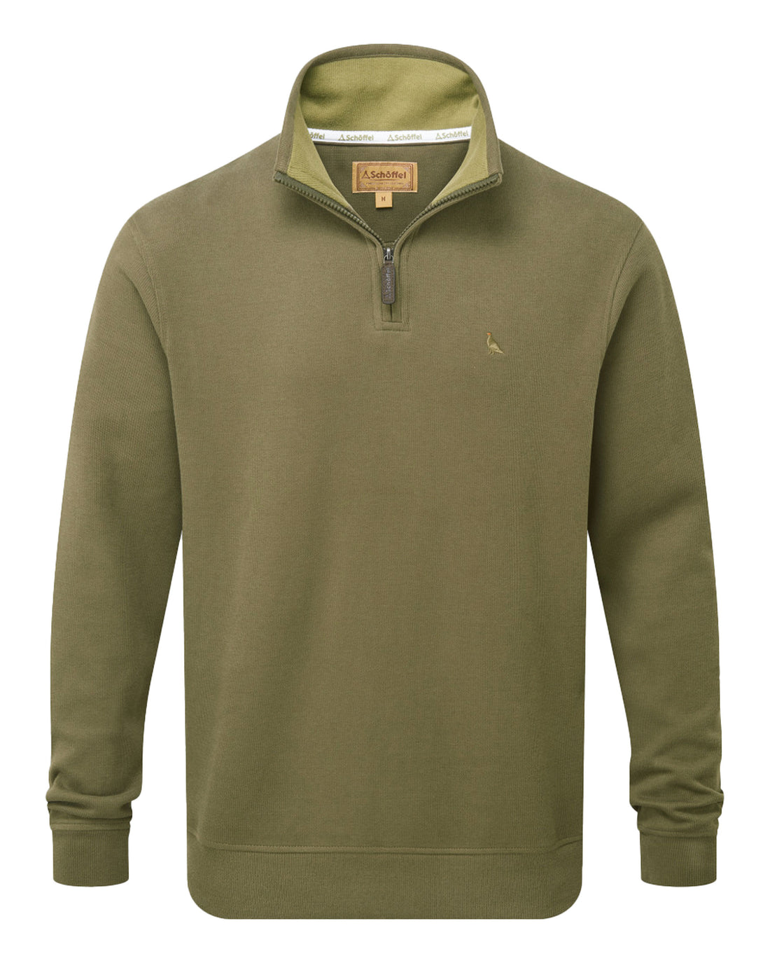 Kingsand 1/4 Zip Jumper - Dark Khaki Green