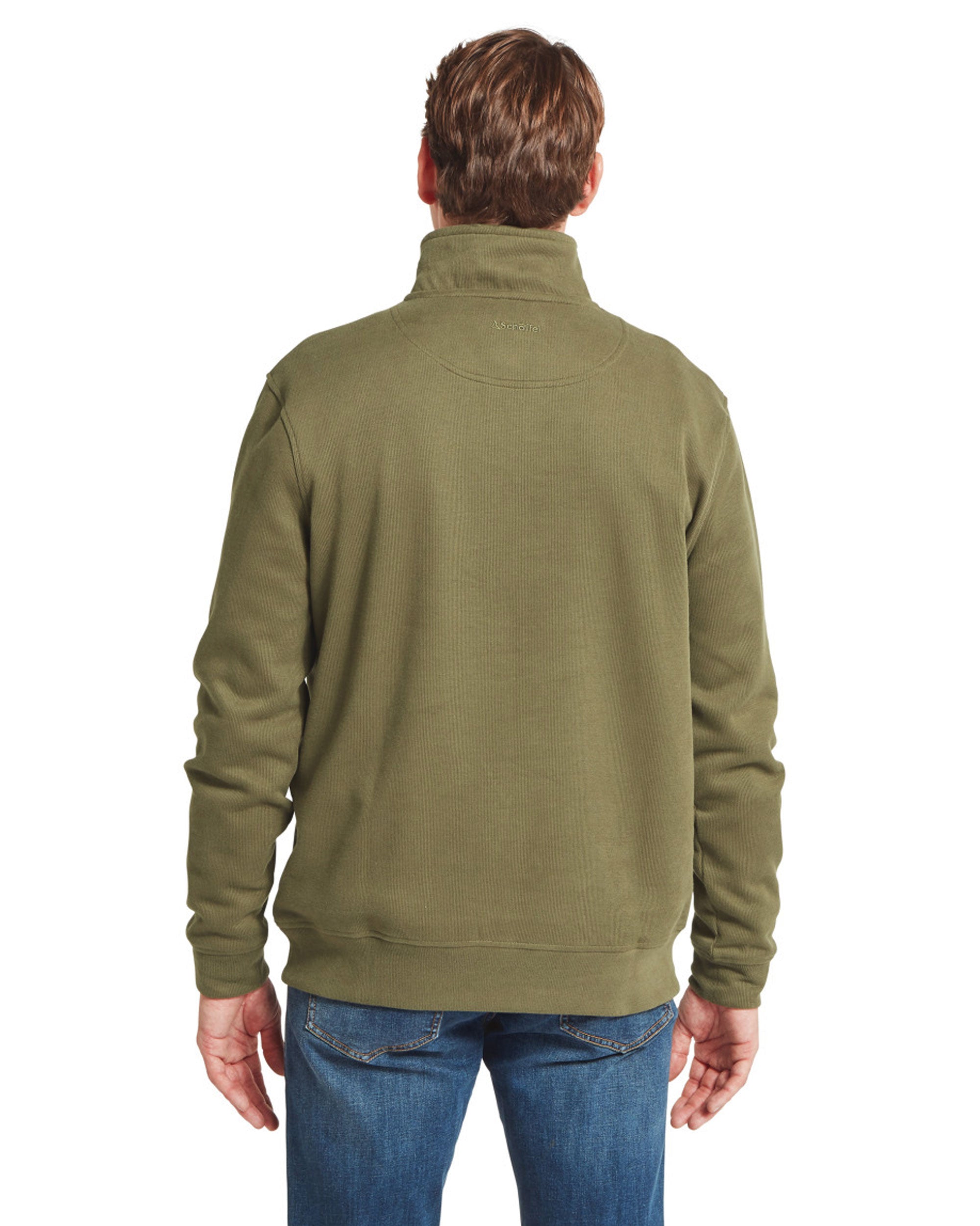 Kingsand 1/4 Zip Jumper - Dark Khaki Green
