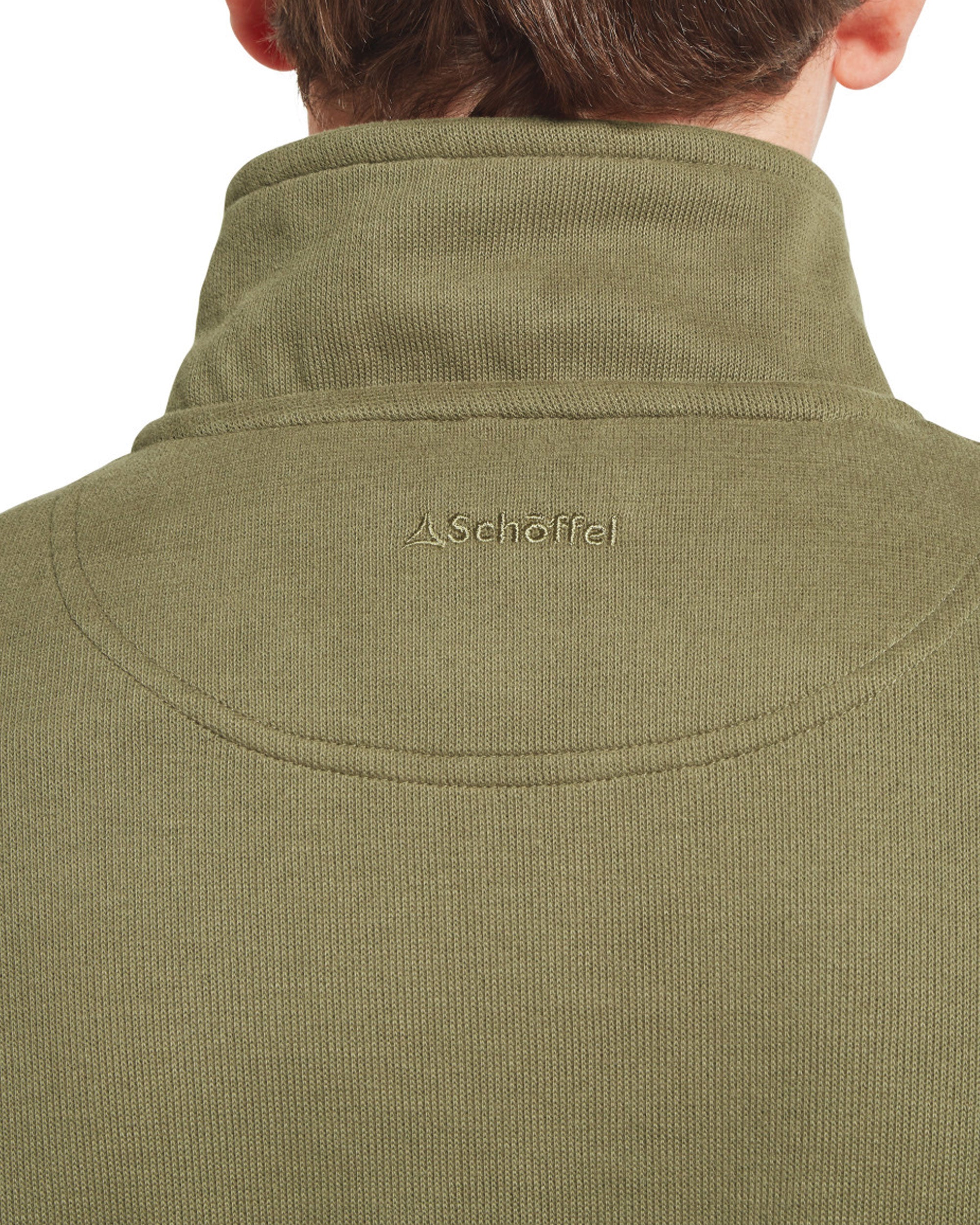 Kingsand 1/4 Zip Jumper - Dark Khaki Green