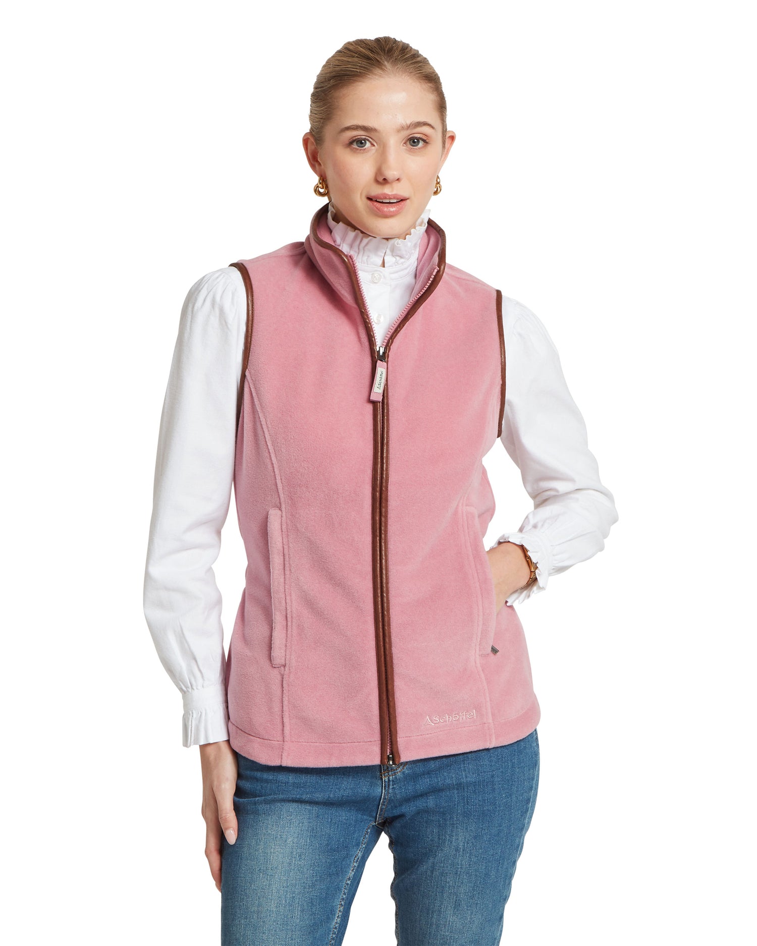 Lyndon II Fleece Gilet - Antique Rose