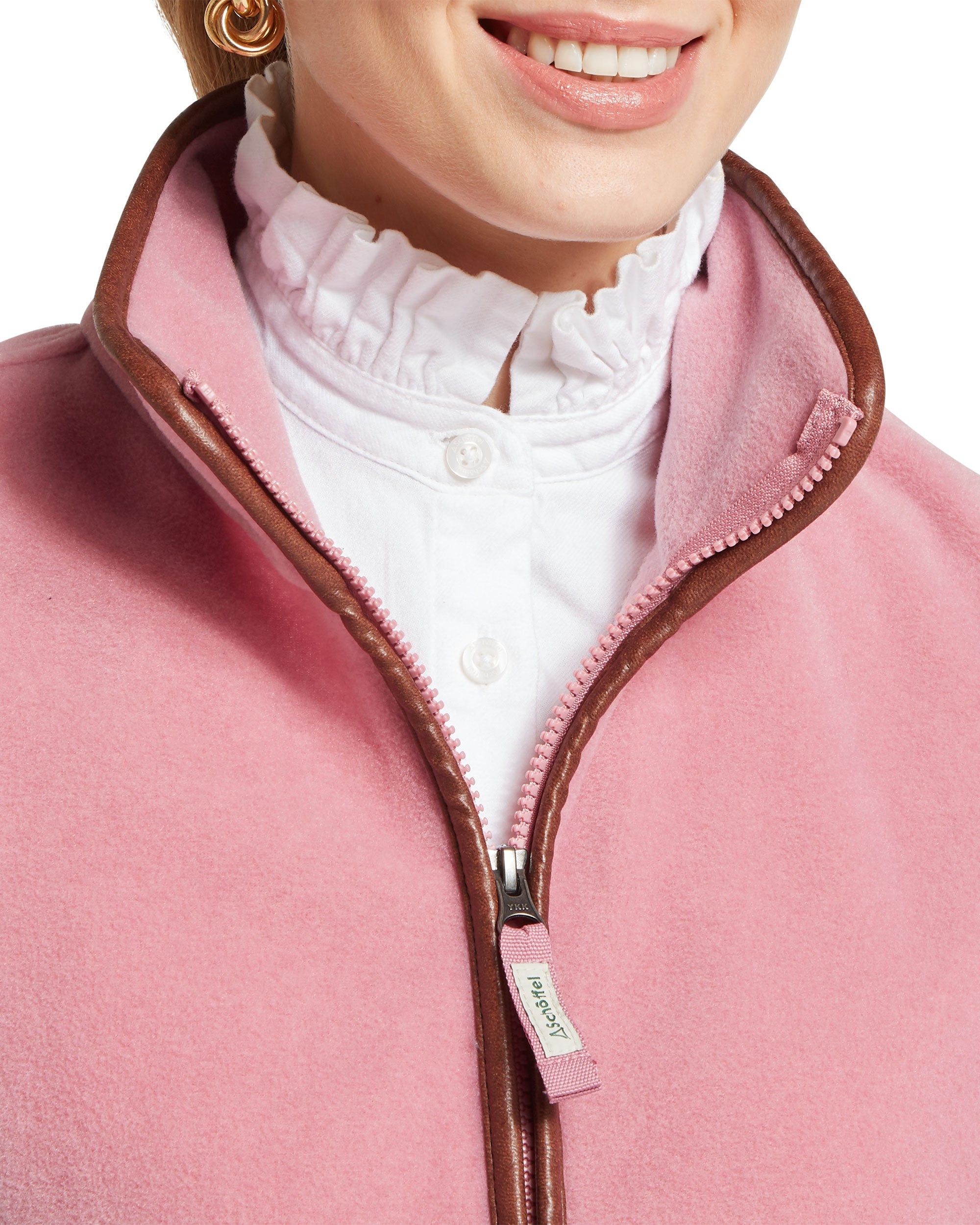Lyndon II Fleece Gilet - Antique Rose