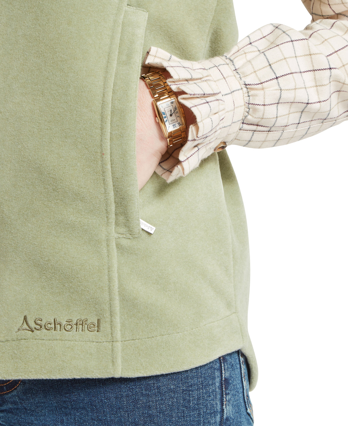 Lyndon II Fleece Gilet - Sage Green