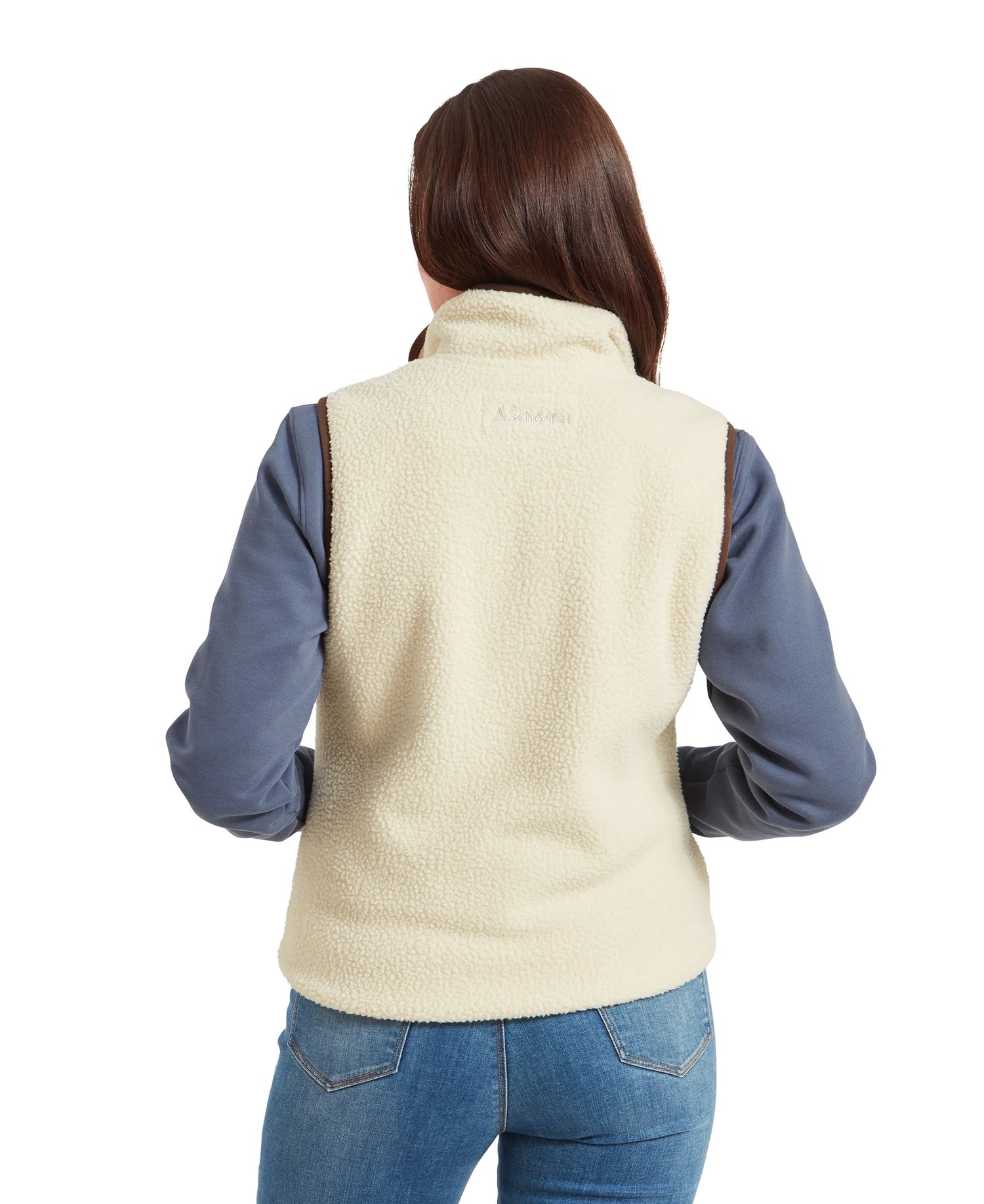 Lyndon Retro Fleece Gilet - Ecru