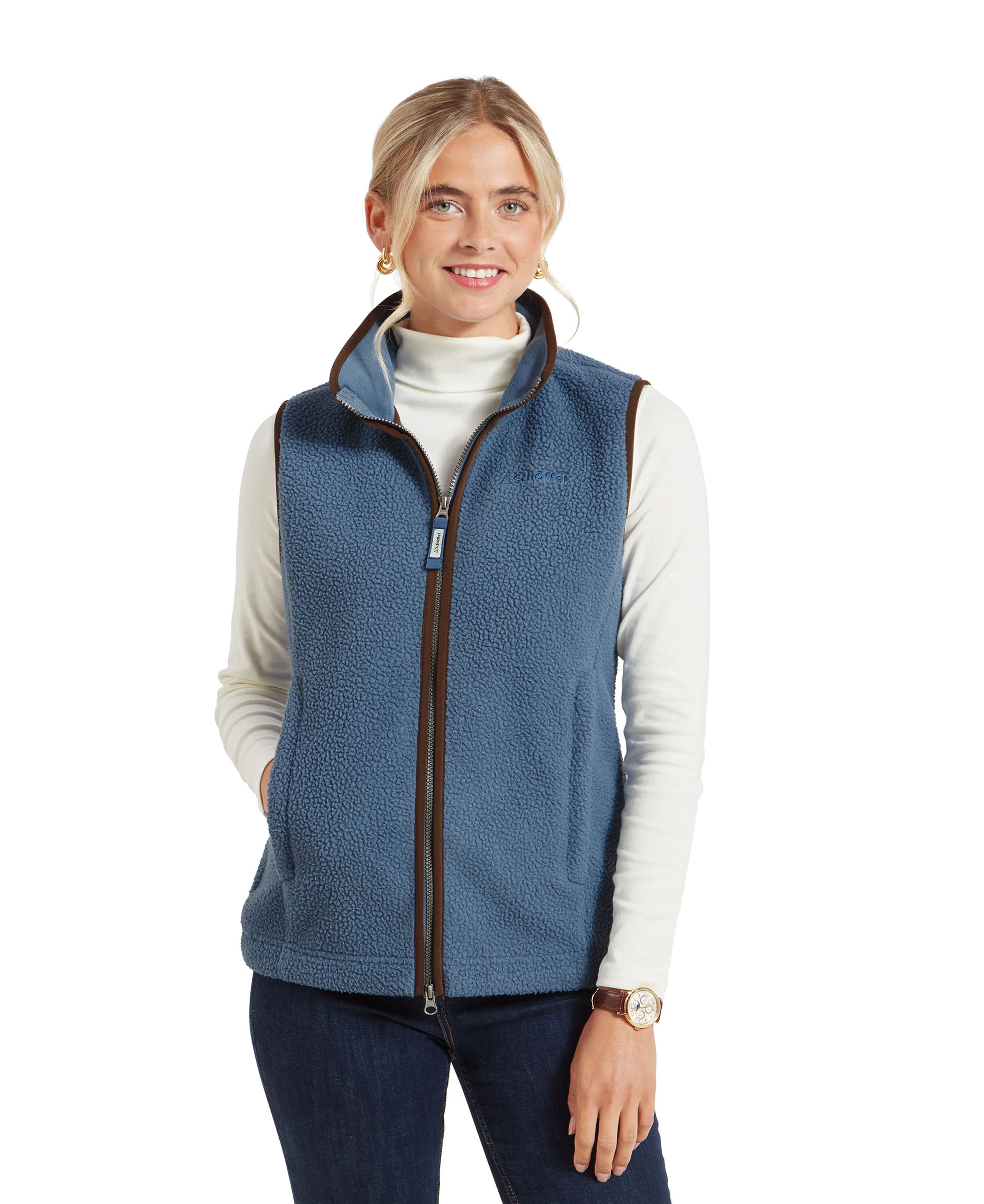 Lyndon Retro Fleece Gilet - Vintage Navy