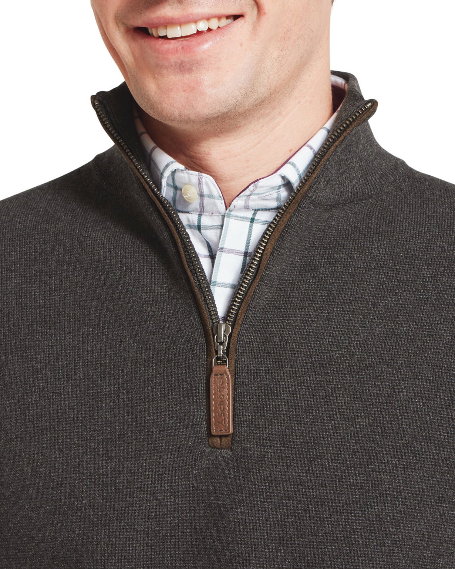 Marlow 1/4 Zip Jumper - Charcoal