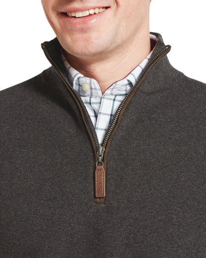 Marlow 1/4 Zip Jumper - Charcoal