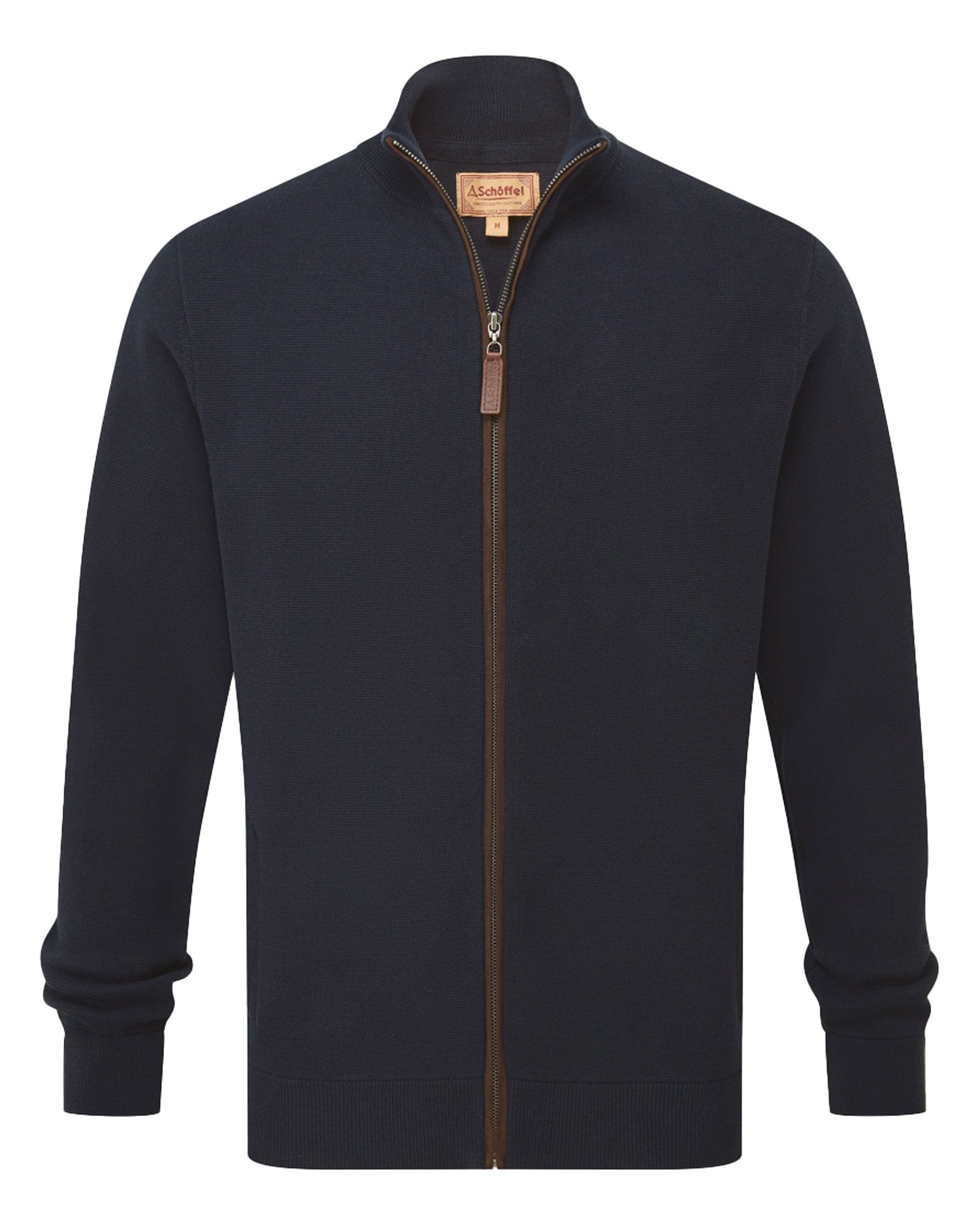 Marlow Full Zip Jumper - Navy