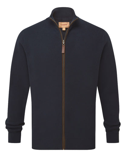 Marlow Full Zip Jumper - Navy