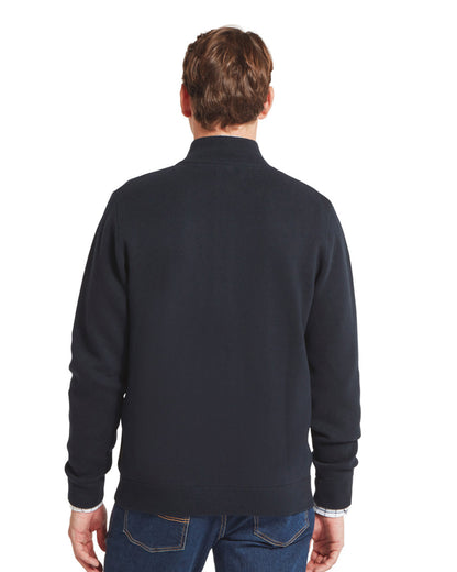 Marlow Full Zip Jumper - Navy