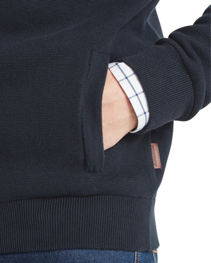Marlow Full Zip Jumper - Navy