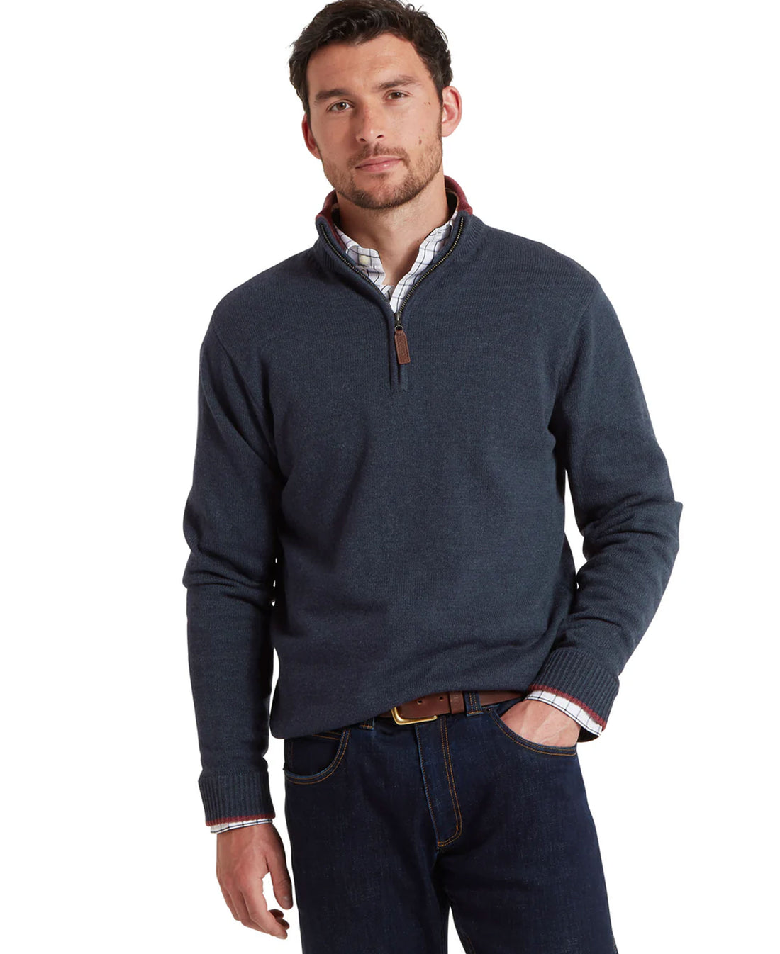 Blair 1/4 Zip Jumper - Ink Navy