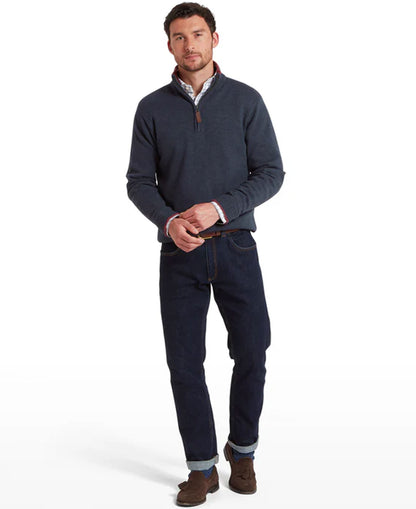 Blair 1/4 Zip Jumper - Ink Navy
