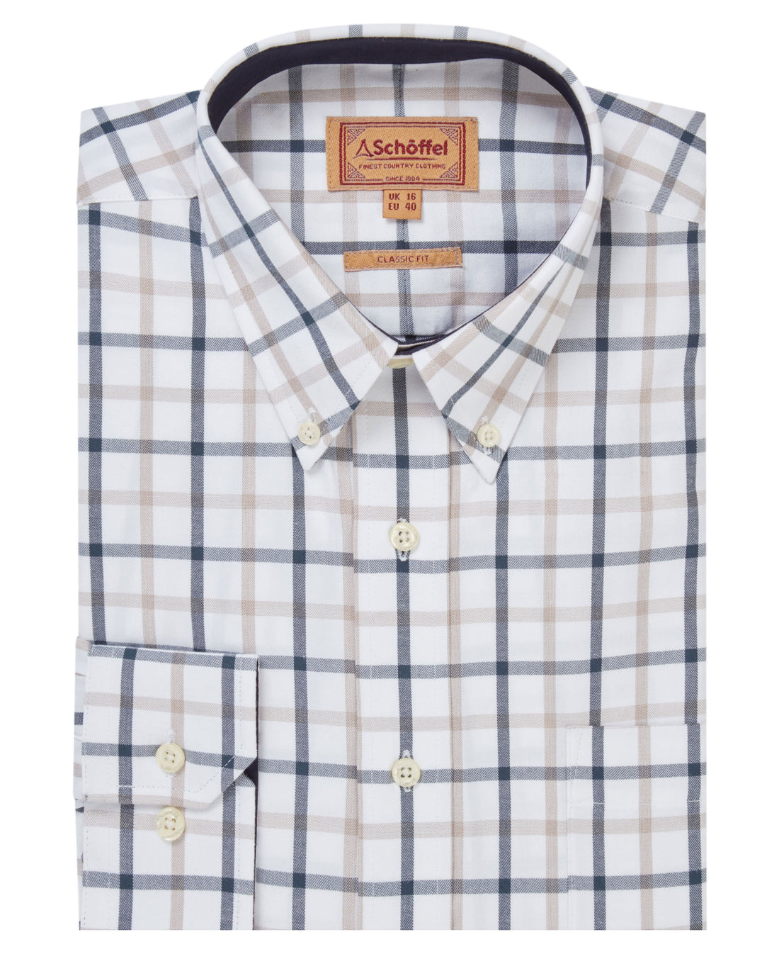Brancaster Classic Shirt - Oxford Navy Check