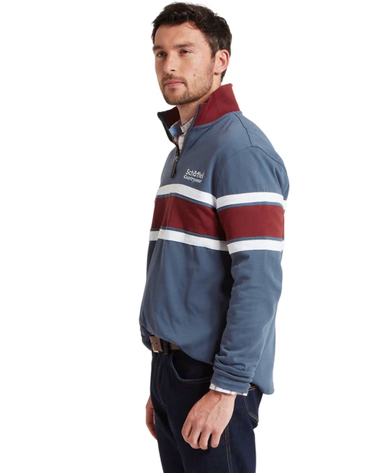 Exmouth Heritage 1/4 Zip - Oxford Navy