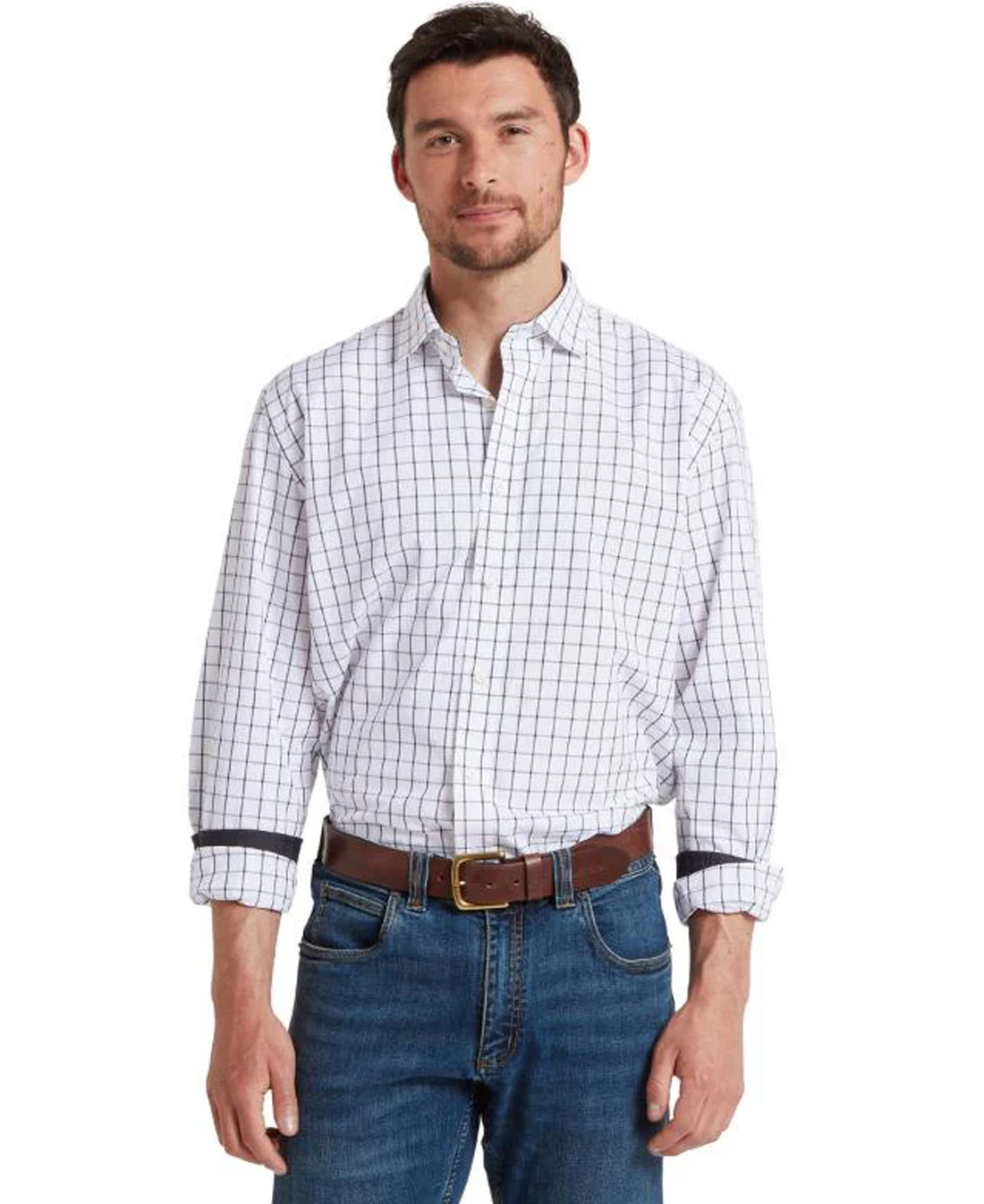 Halesworth Tailored Shirt - Blue Check