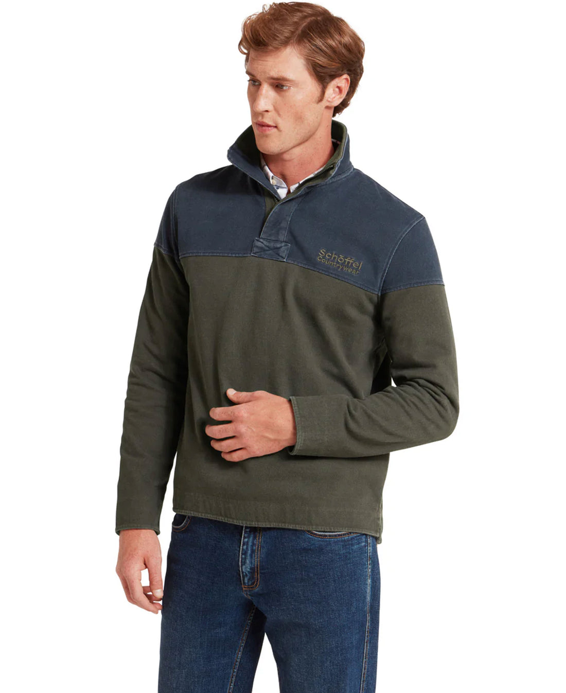 Helford Heritage Sweatshirt - Peat Green