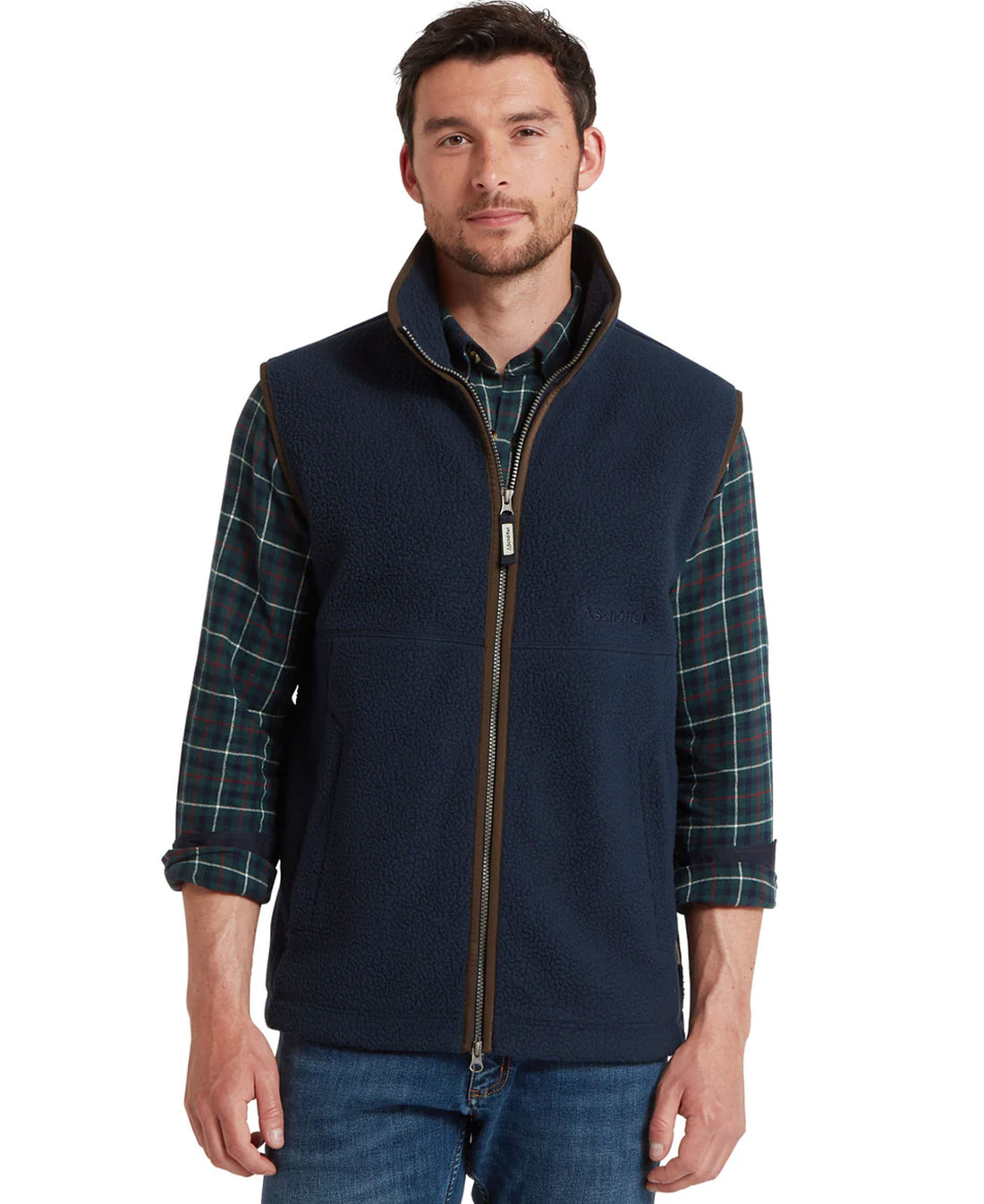 Oakham Retro Fleece Gilet - True Navy