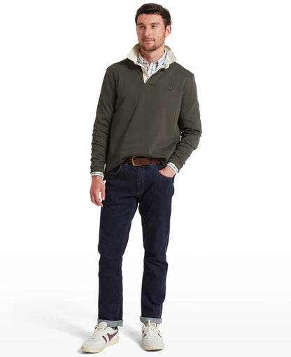 Porthallow Rugby Shirt - Peat Green