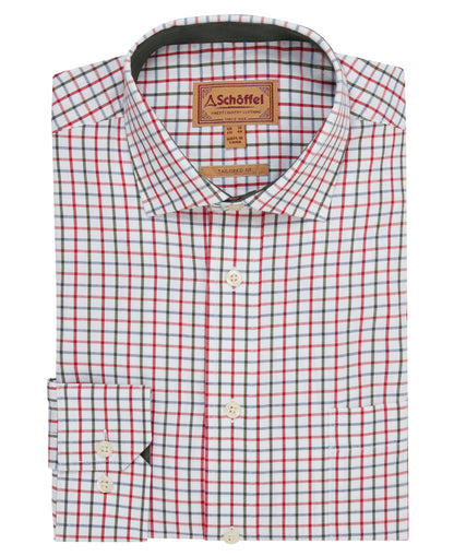 Milton Tailored Shirt - Chilli/Loden Check
