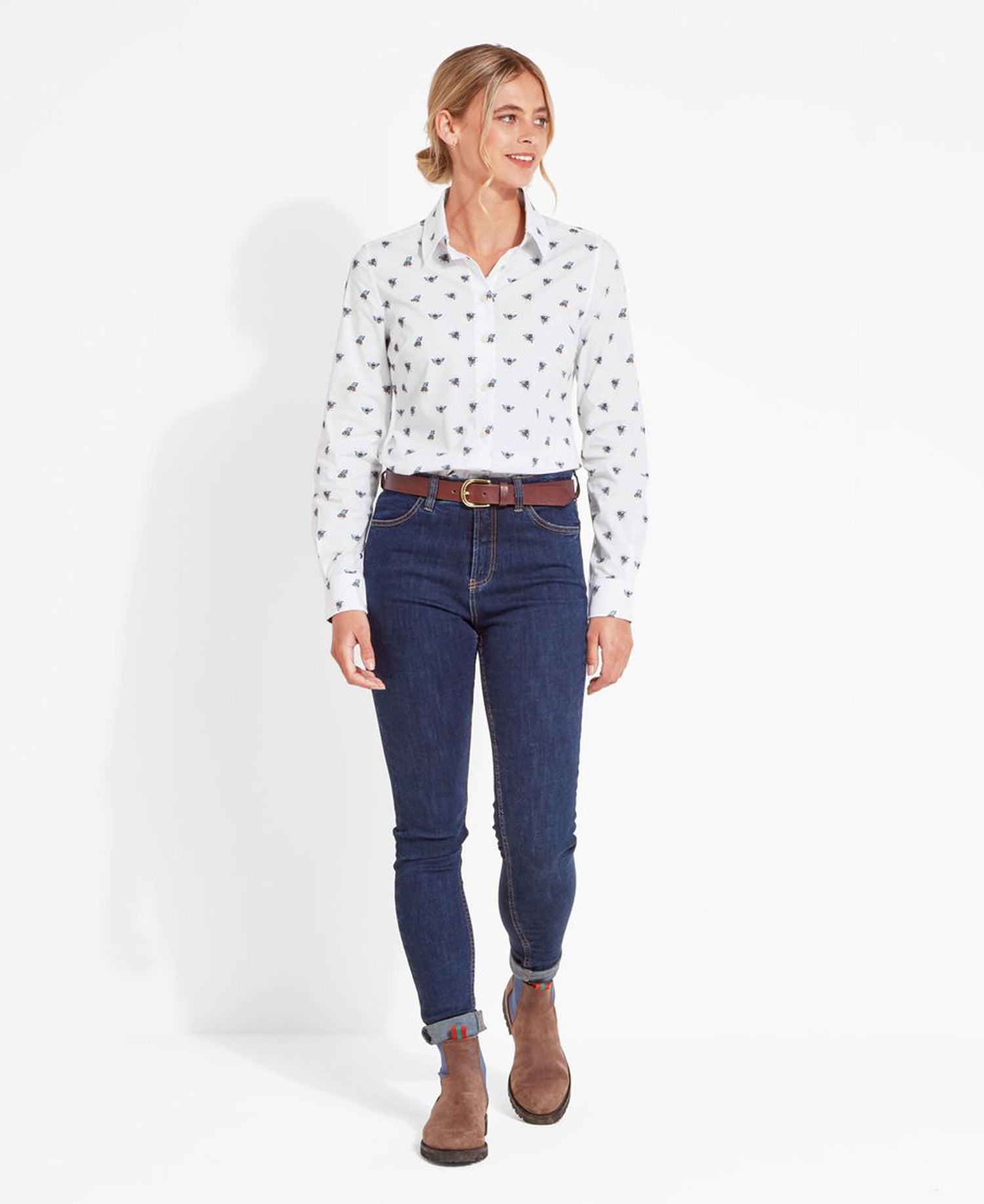 Norfolk Shirt - Bee Print