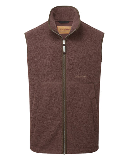 Oakham Retro Fleece Gilet - Mahogany