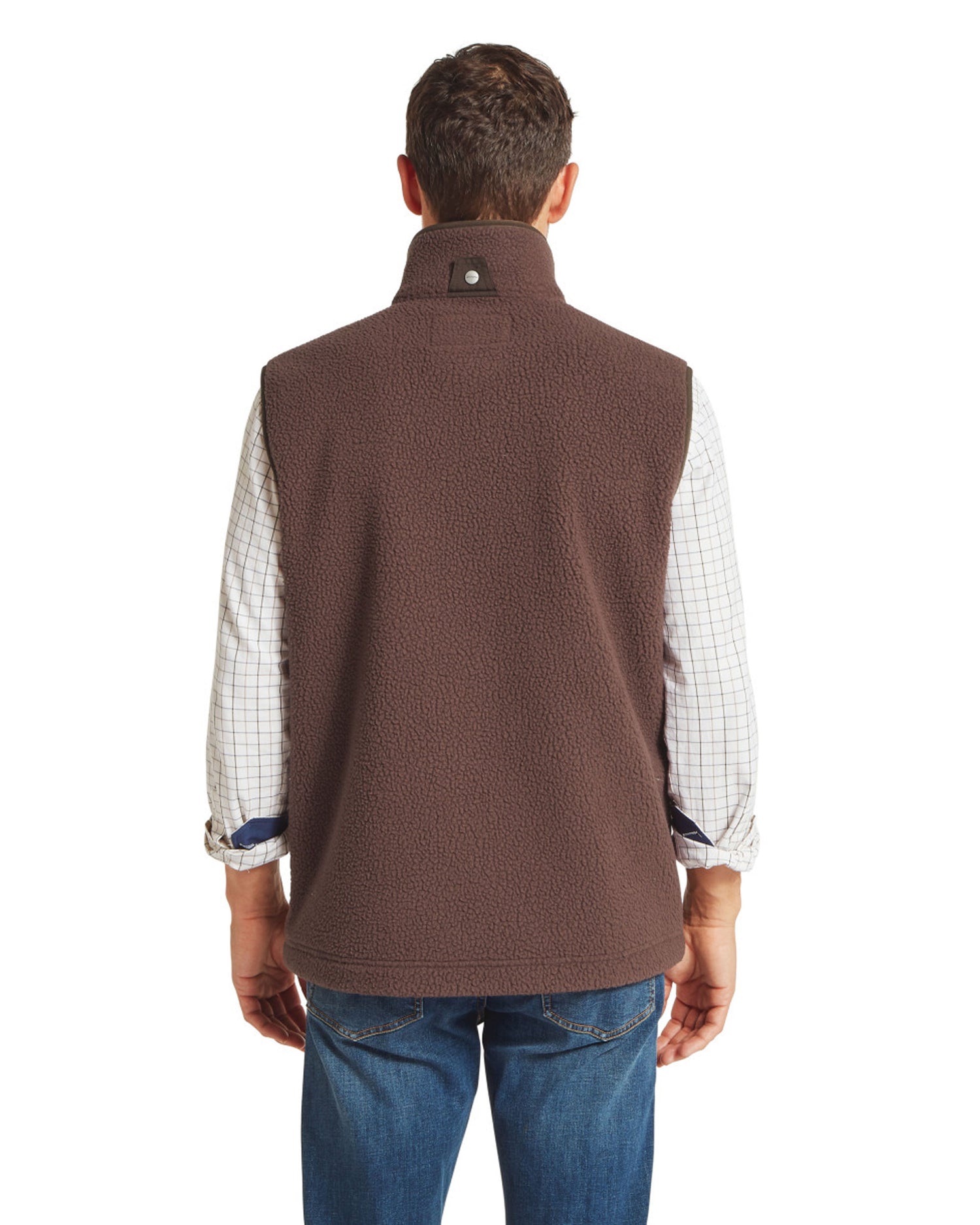 Oakham Retro Fleece Gilet - Mahogany
