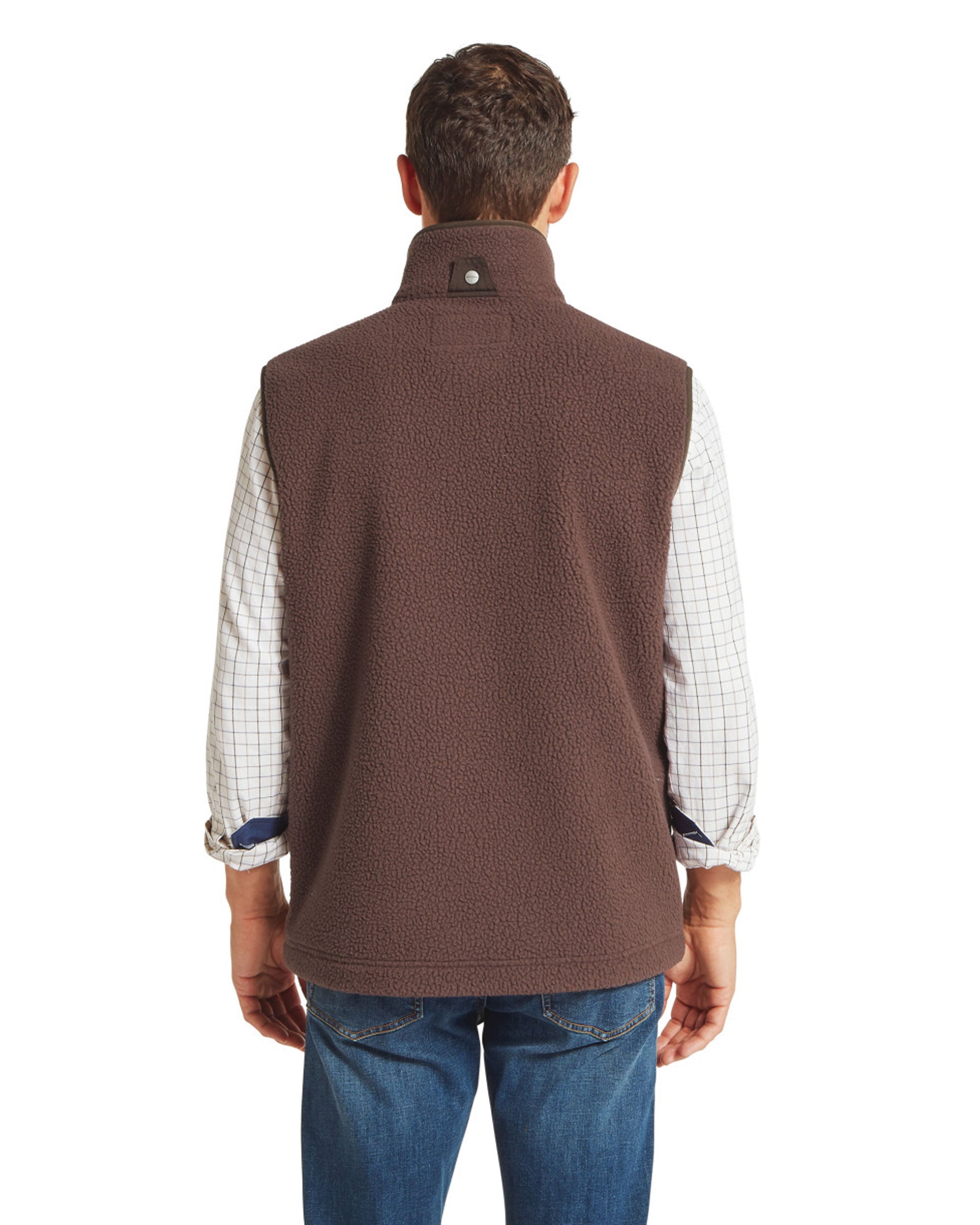 Oakham Retro Fleece Gilet - Mahogany