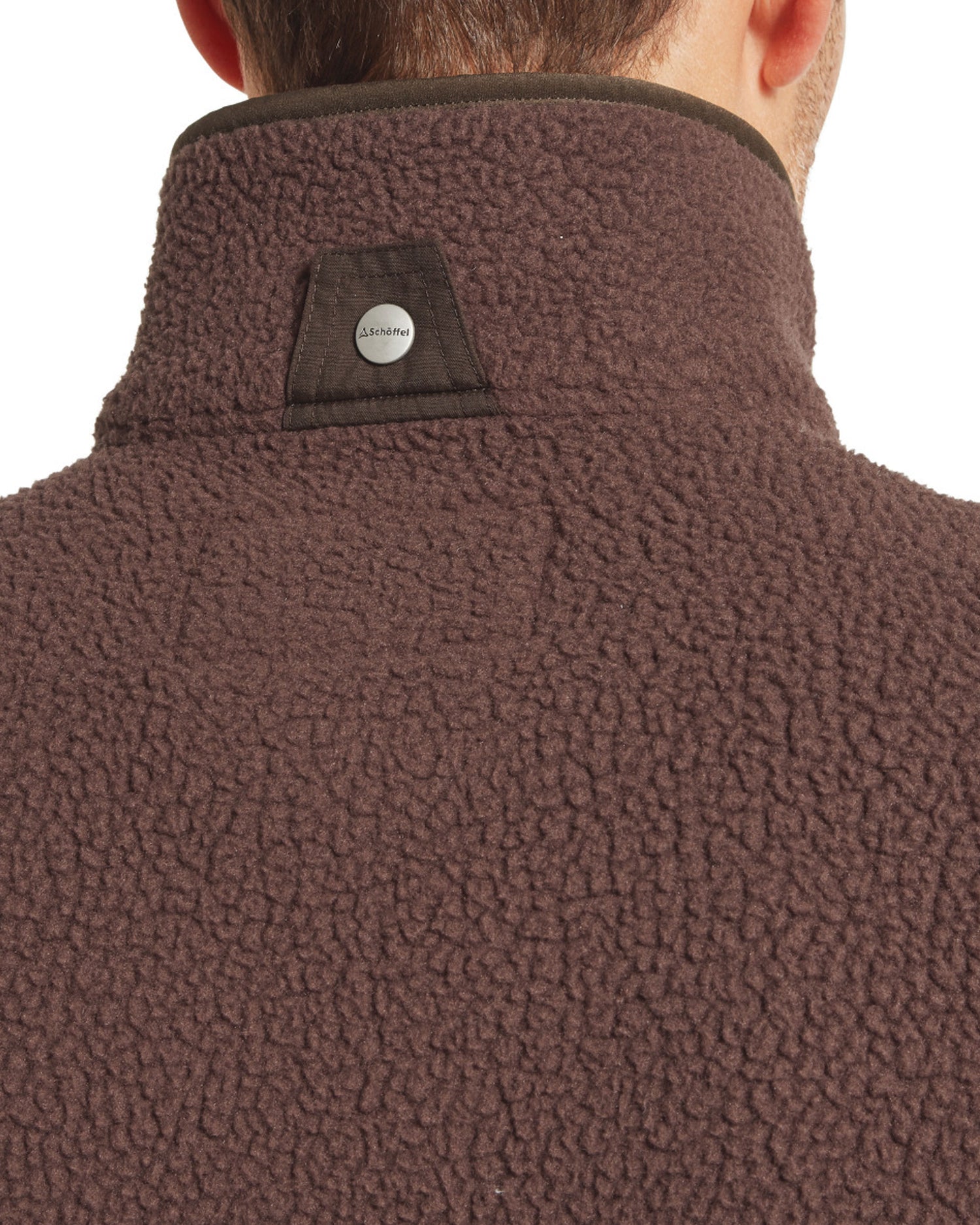 Oakham Retro Fleece Gilet - Mahogany