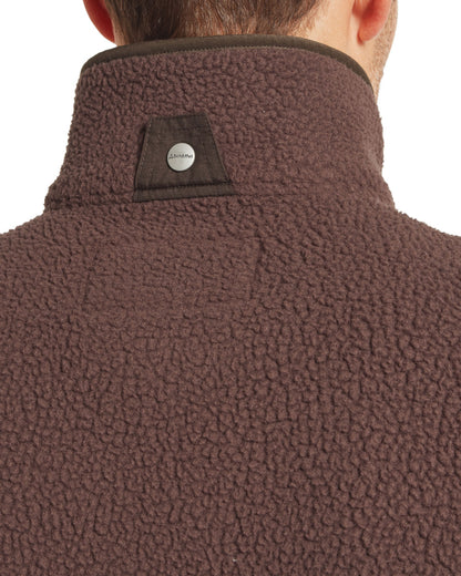 Oakham Retro Fleece Gilet - Mahogany