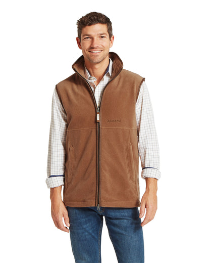 Oakham Fleece Gilet - Toffee