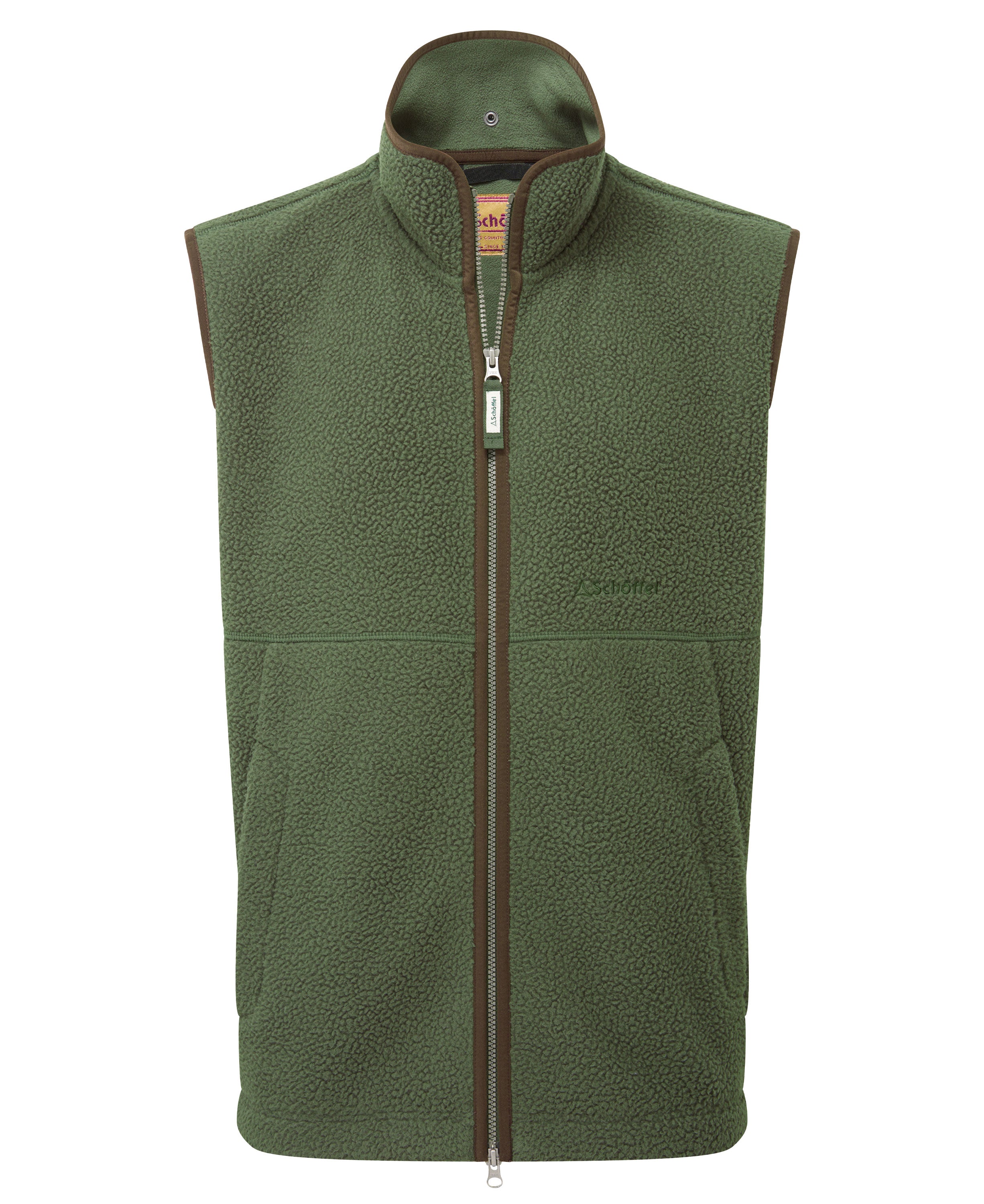 Oakham Retro Fleece Gilet - Woodland