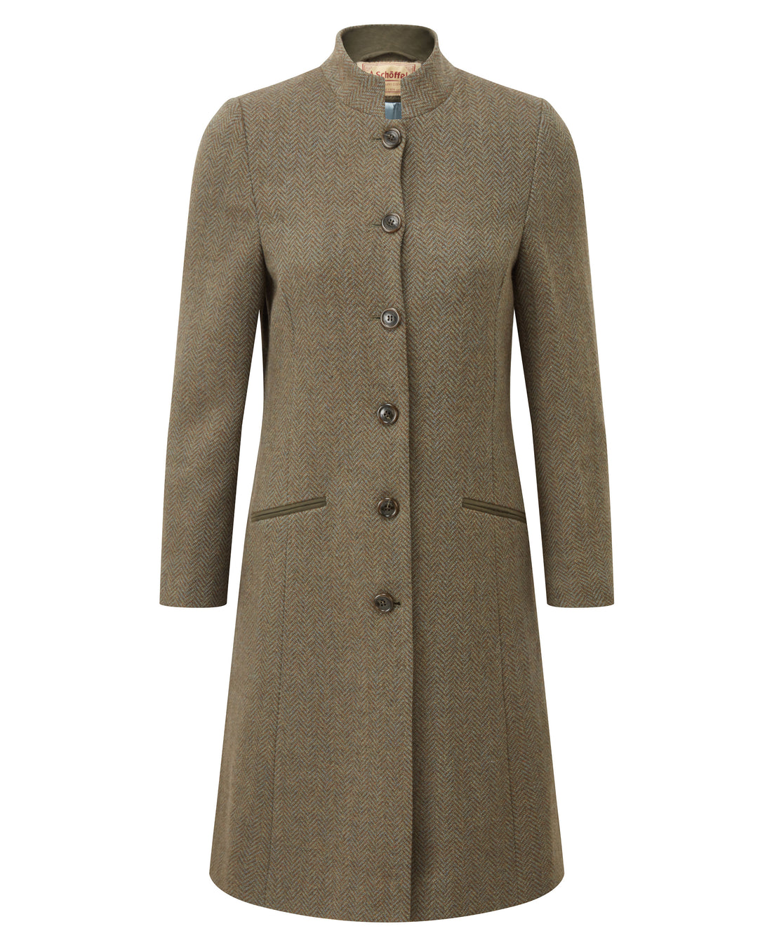 Portree Tweed Jacket - Loden Green Herringbone Tweed