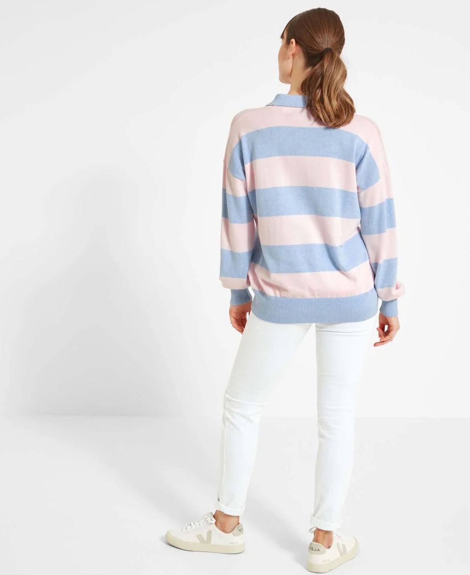 Roseland Jumper - Blush/Pale Blue